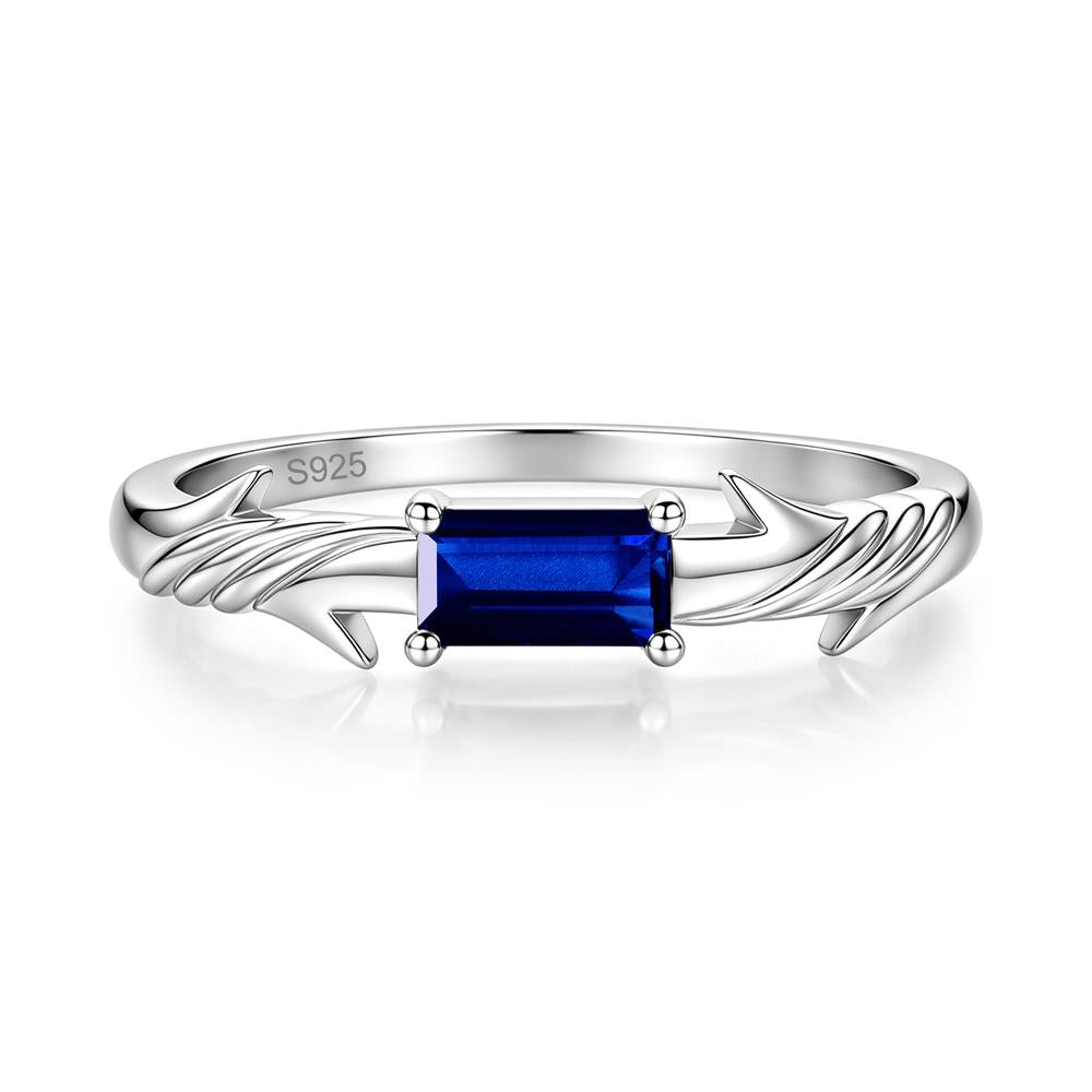 East West London Blue Topaz Twist Kont Ring - LUO Jewelry #gemstone_Sapphire