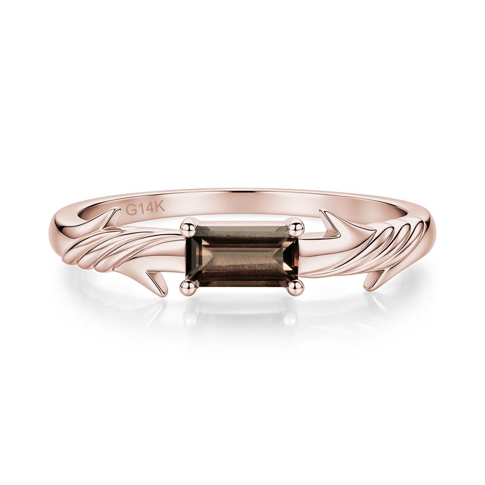 East West London Blue Topaz Twist Kont Ring - LUO Jewelry #gemstone_Smoky Quartz