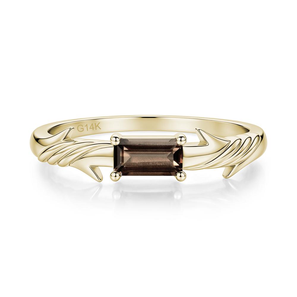 East West London Blue Topaz Twist Kont Ring - LUO Jewelry #gemstone_Smoky Quartz