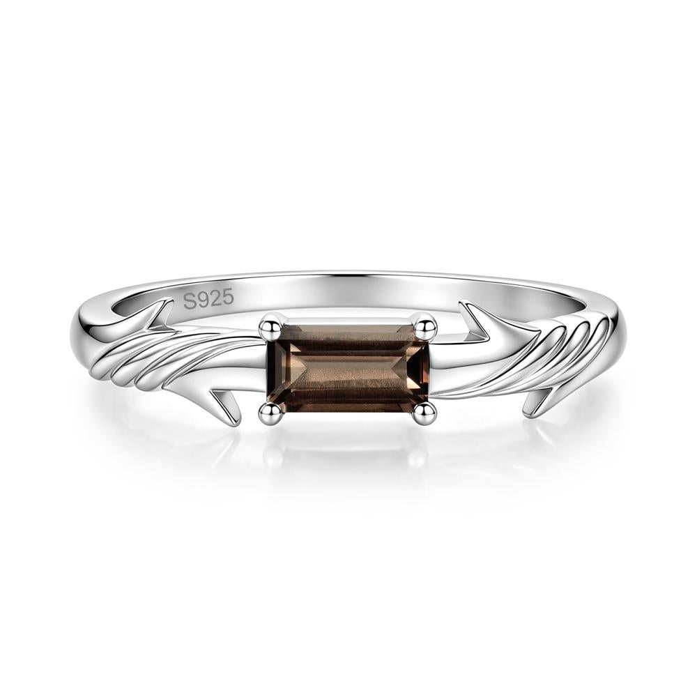 East West London Blue Topaz Twist Kont Ring - LUO Jewelry #gemstone_Smoky Quartz