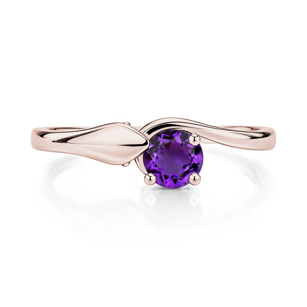Minimalist Alexandrite Twist Snake Ring - LUO Jewelry #gemstone_Amethyst