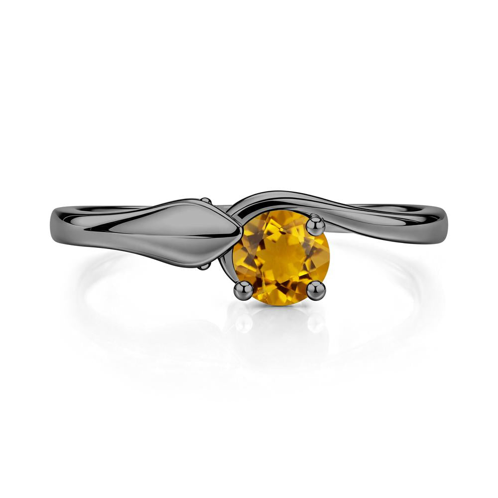 Minimalist Alexandrite Twist Snake Ring - LUO Jewelry #gemstone_Citrine