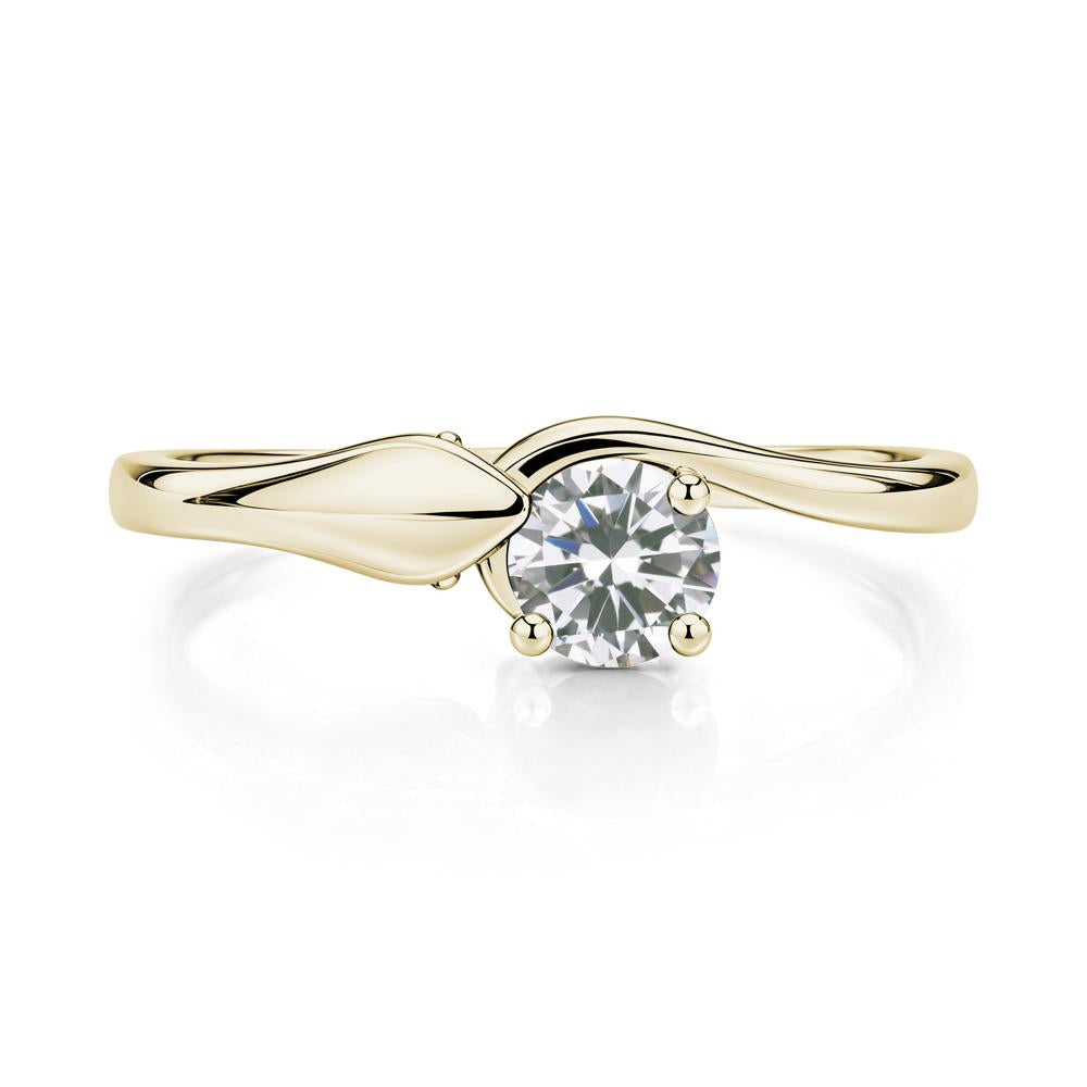 Minimalist Alexandrite Twist Snake Ring - LUO Jewelry #gemstone_Cubic Zirconia