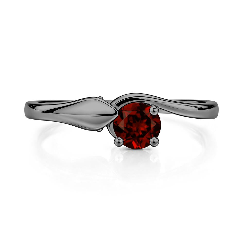 Minimalist Alexandrite Twist Snake Ring - LUO Jewelry #gemstone_Garnet