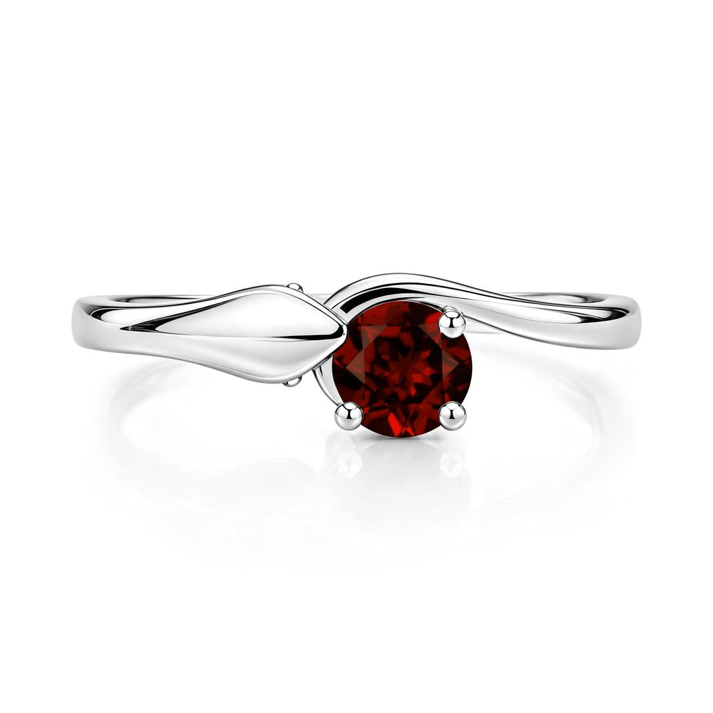 Minimalist Alexandrite Twist Snake Ring - LUO Jewelry #gemstone_Garnet