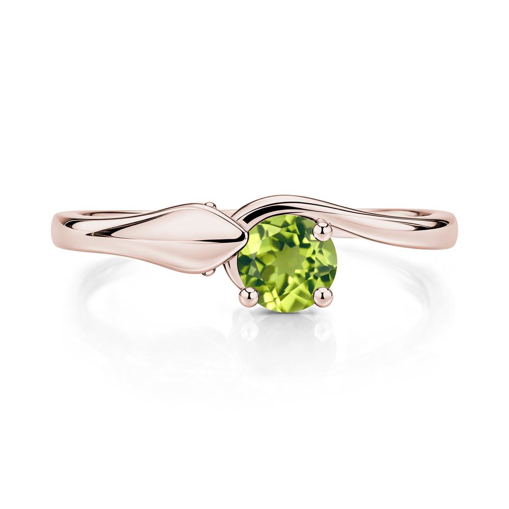 Minimalist Alexandrite Twist Snake Ring - LUO Jewelry #gemstone_Peridot