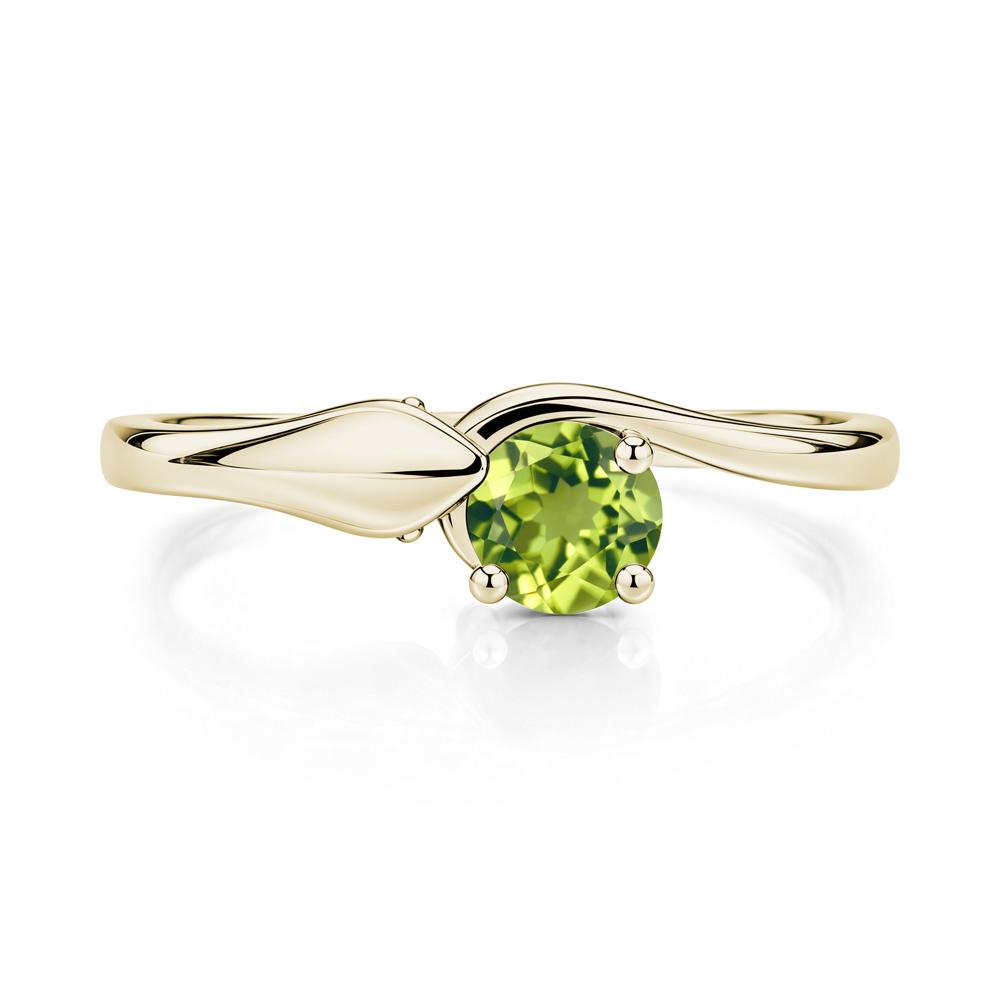 Minimalist Alexandrite Twist Snake Ring - LUO Jewelry #gemstone_Peridot