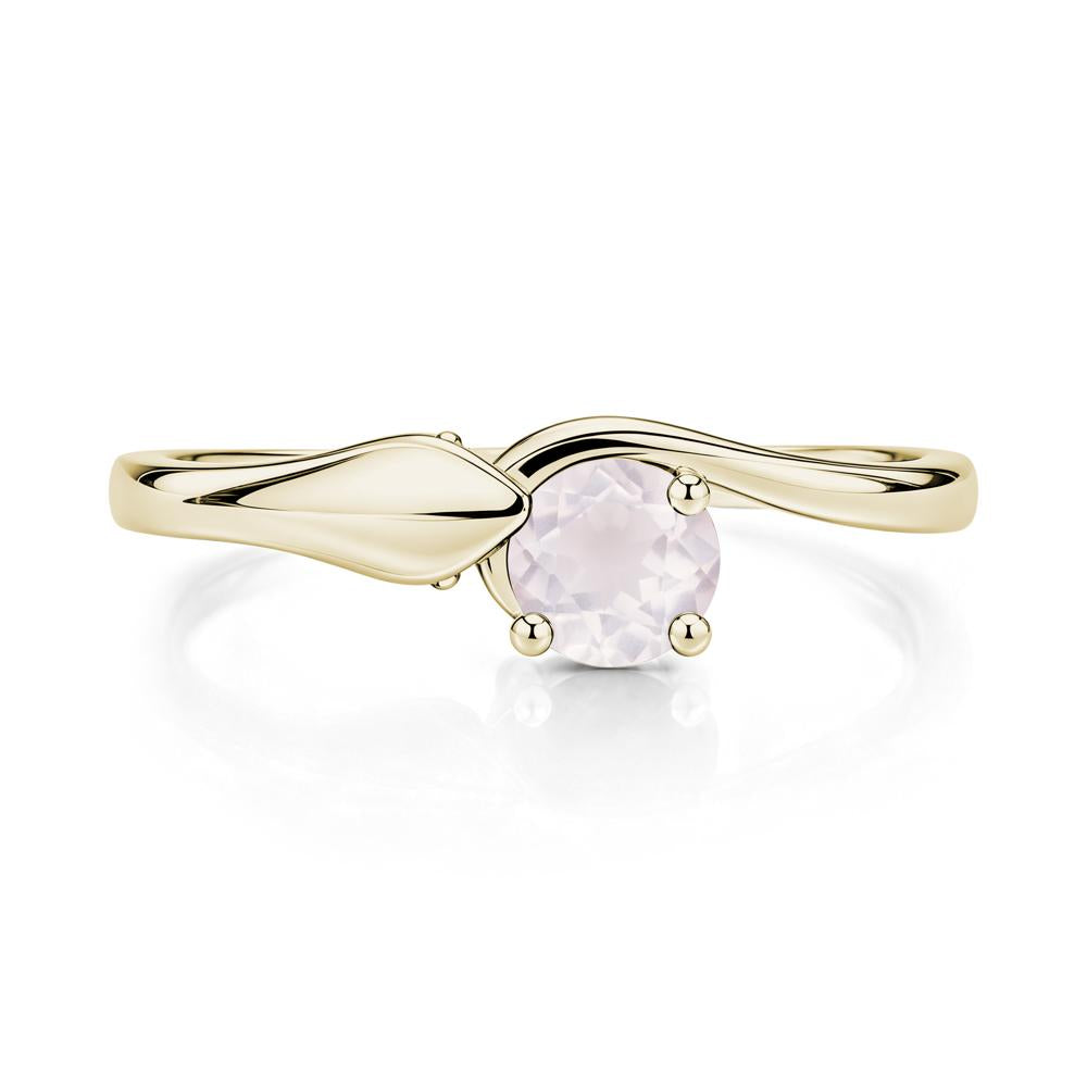 Minimalist Alexandrite Twist Snake Ring - LUO Jewelry #gemstone_Rose Quartz