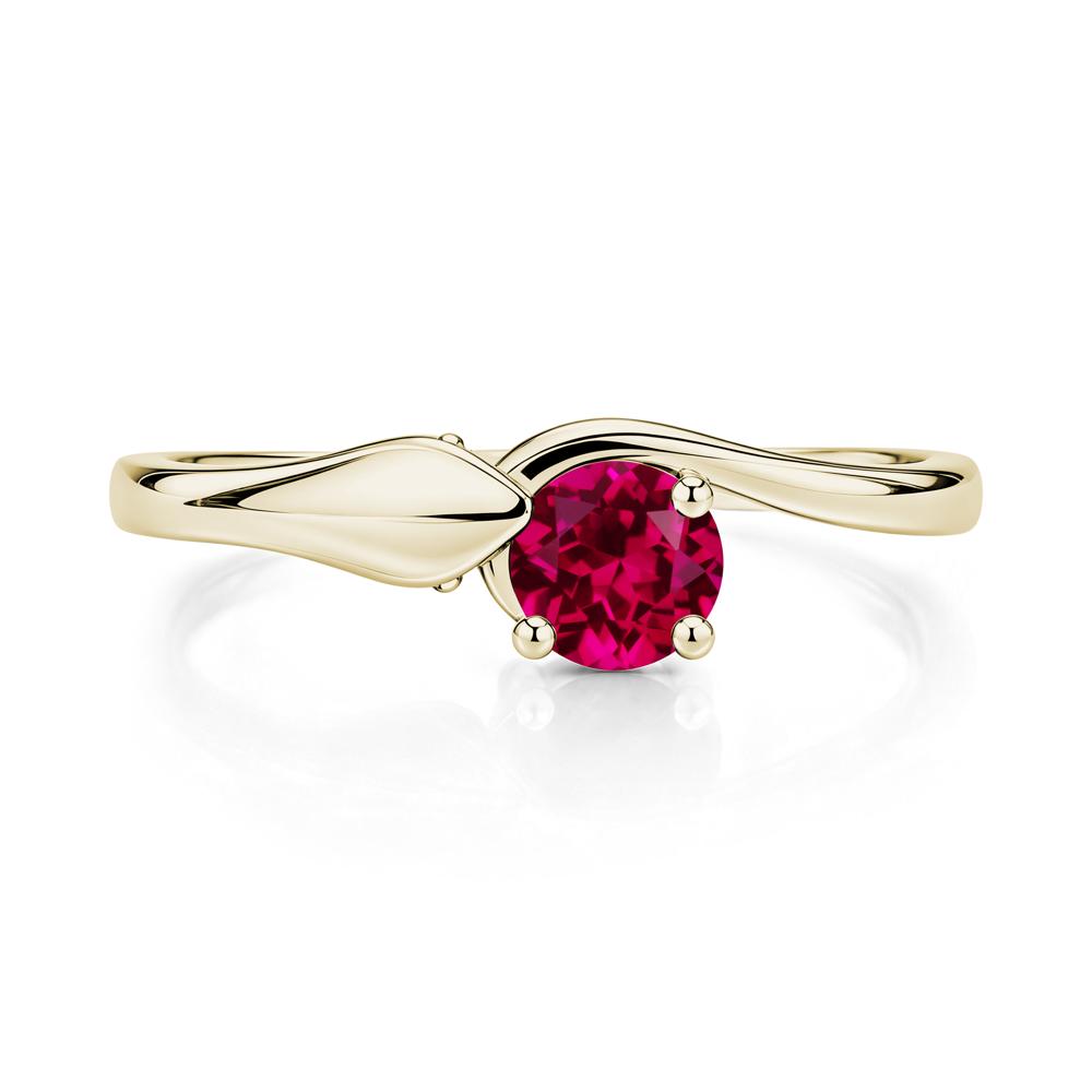 Minimalist Alexandrite Twist Snake Ring - LUO Jewelry #gemstone_Ruby