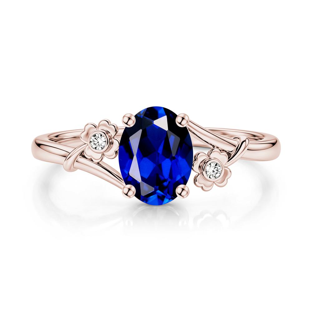 Oval Shaped Diopside Bypass Clover Ring - LUO Jewelry #gemstone_Sapphire