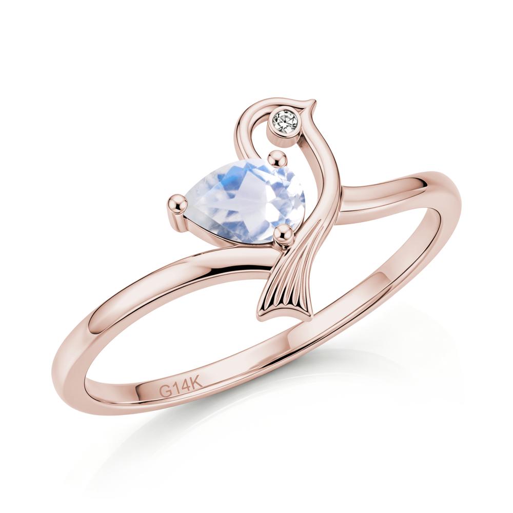 Pear Cut Alexandrite Bird Inspired Ring - LUO Jewelry #gemstone_Moonstone