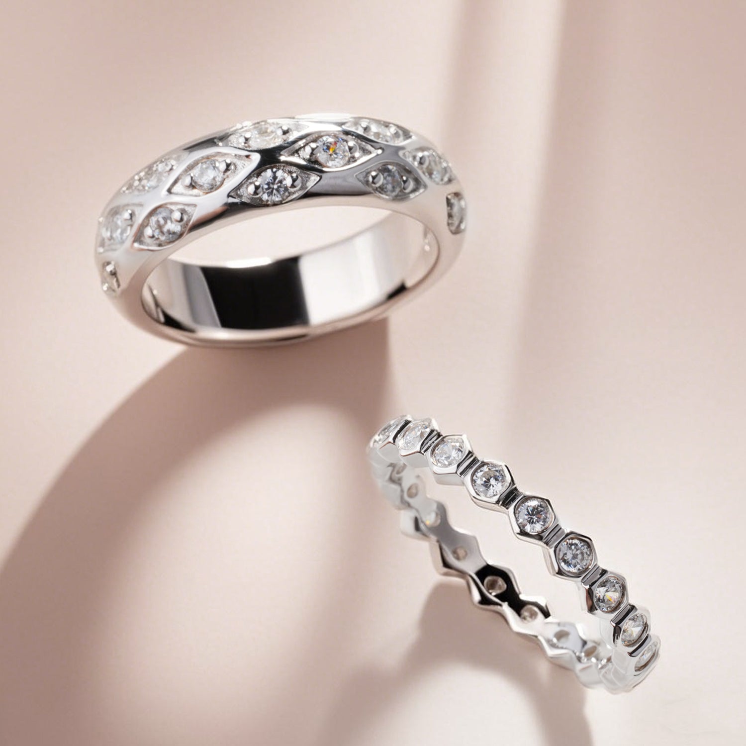 Cubic zirconia rings from LUO Jewelry