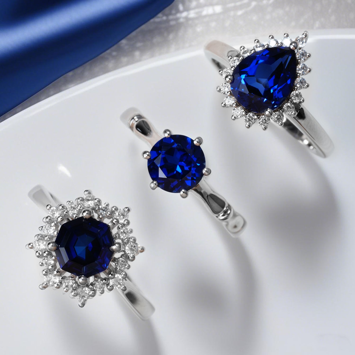 Sapphire birthstone rings from LUO Jewelry