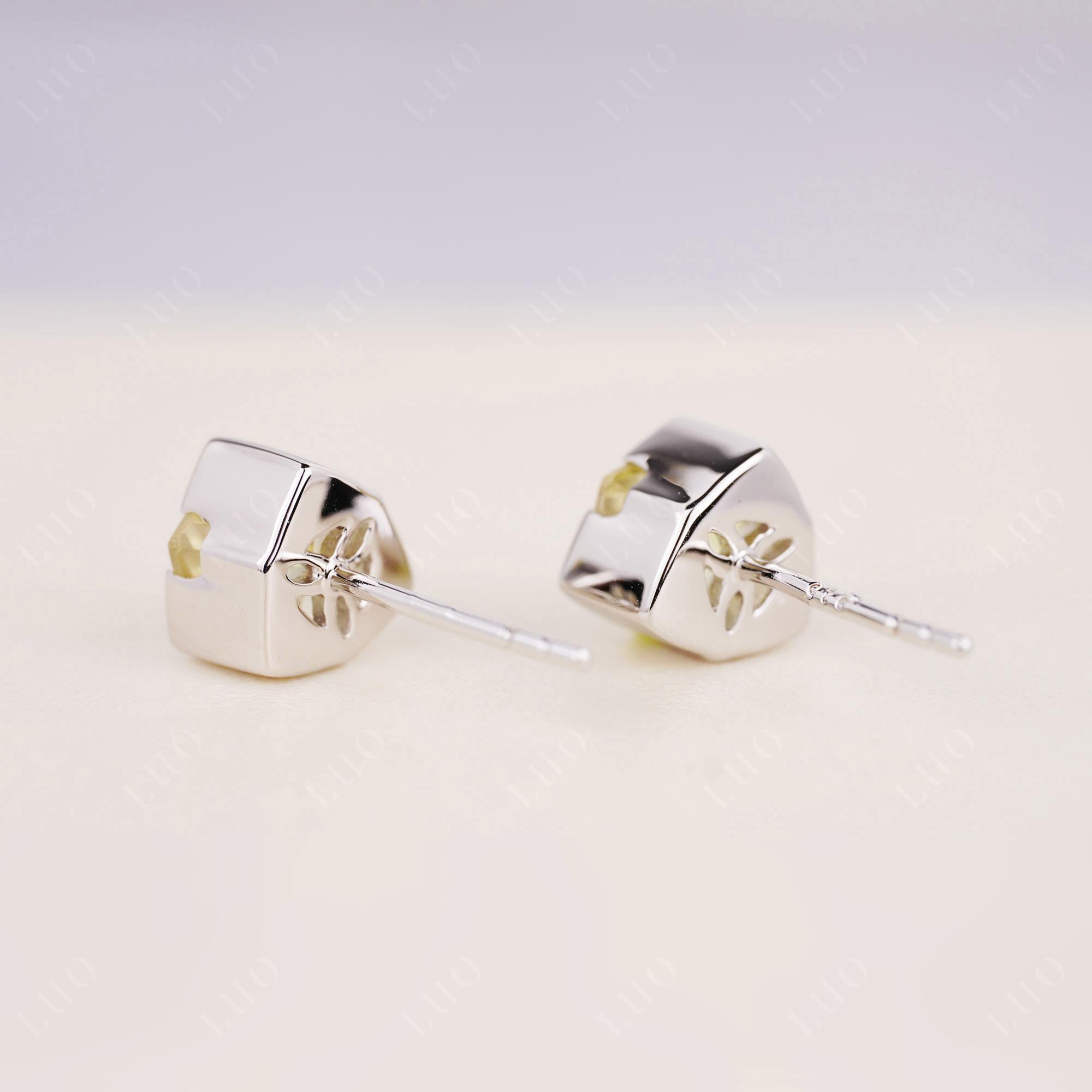 Lemon Quartz Magen David Earrings - LUO Jewelry