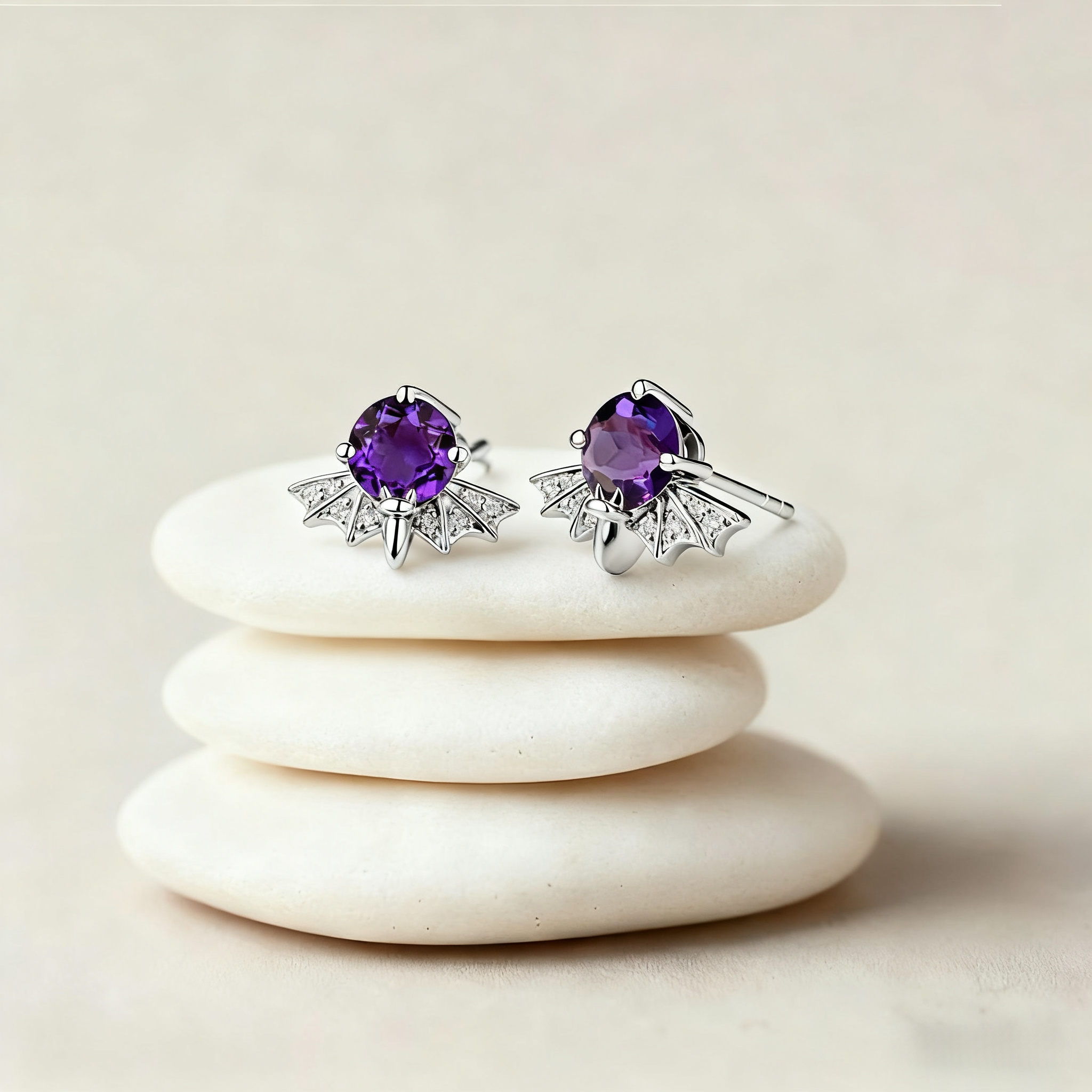Gemstone Earrings by LUO Jewelry