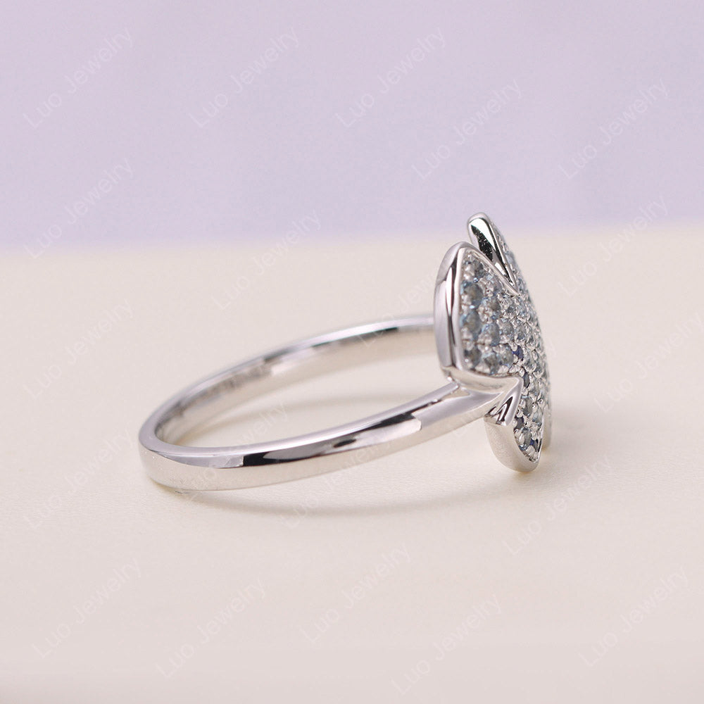 Laboratorio Emerald Solitaire Anillo de compromiso para damas