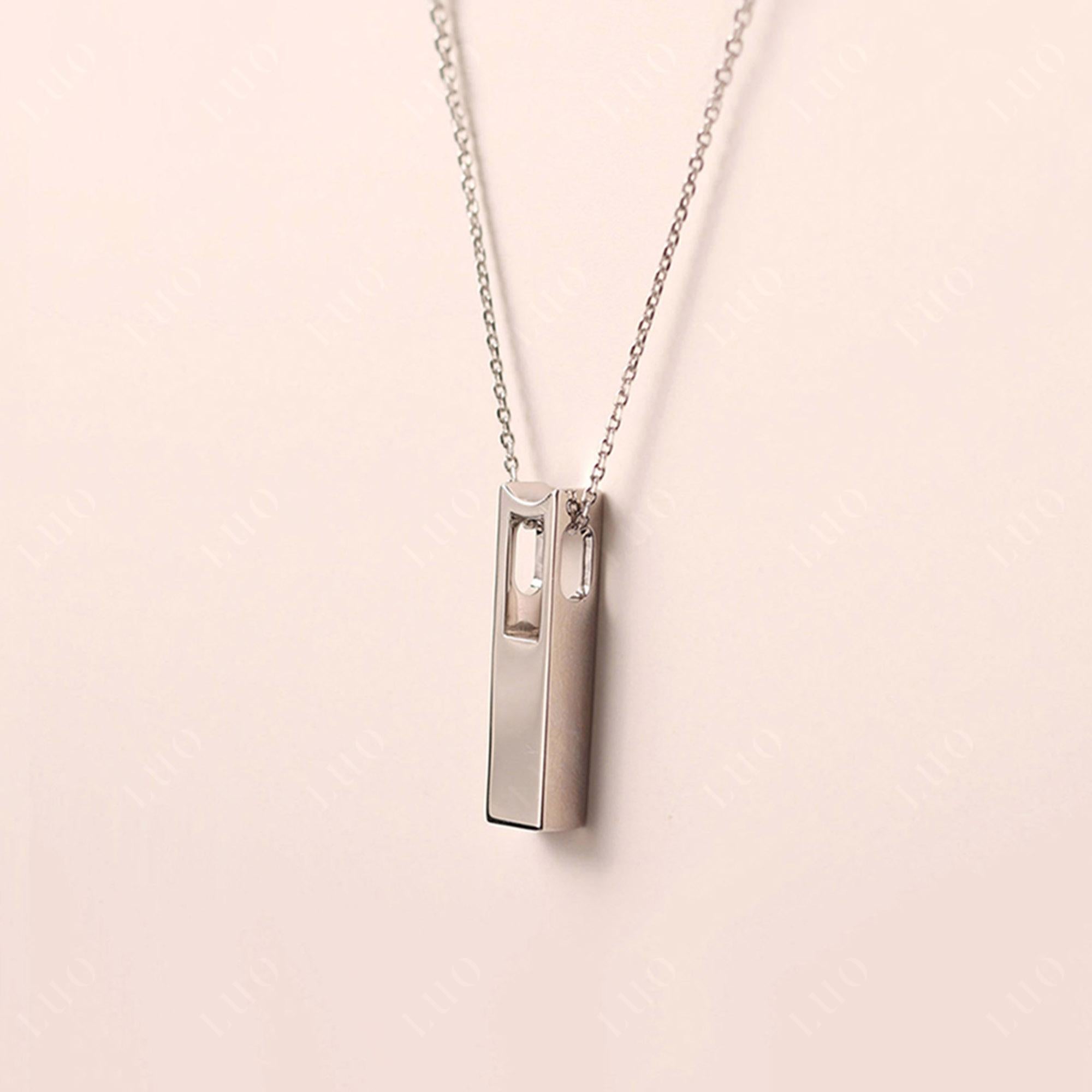 Amethyst and Citrine and White Topaz Three Stone Necklace