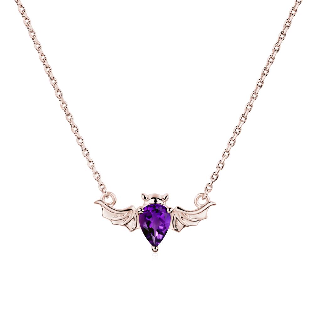 Amethyst Bat Necklace | LUO