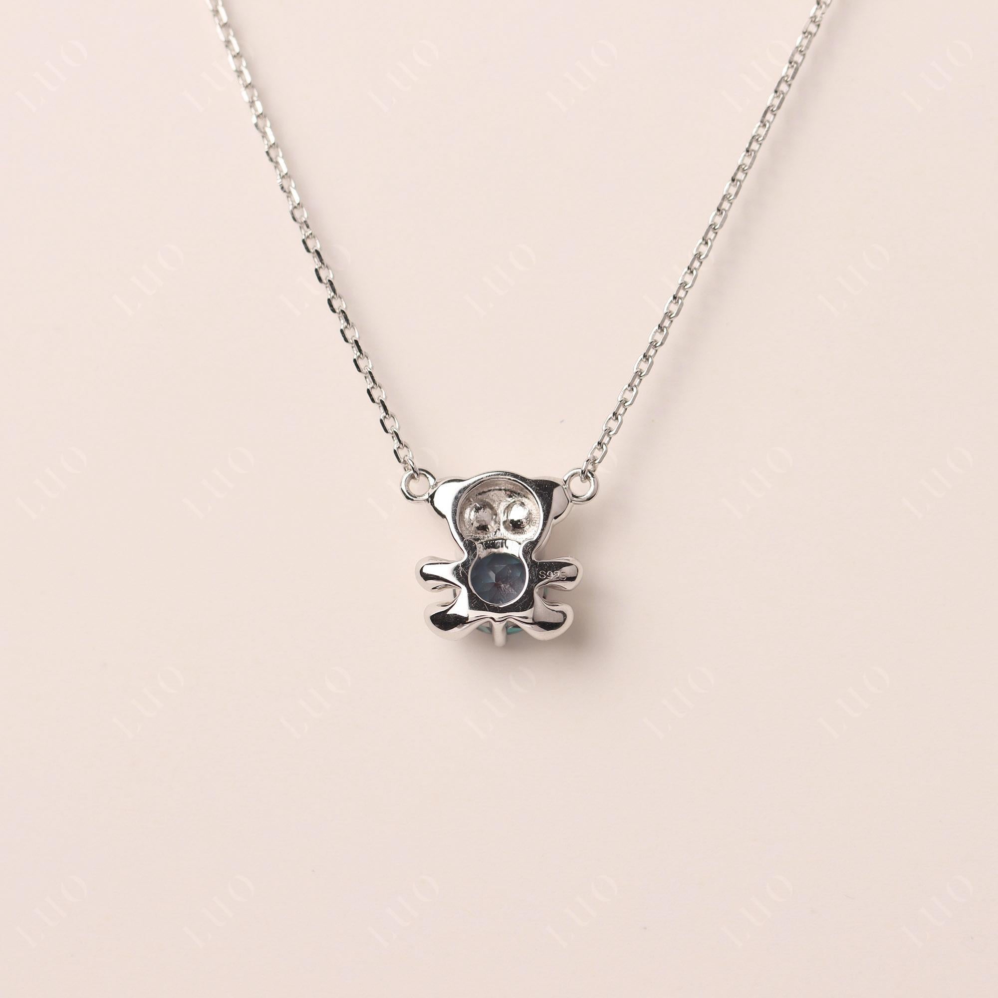 Alexandrite Bear Necklace - LUO Jewelry