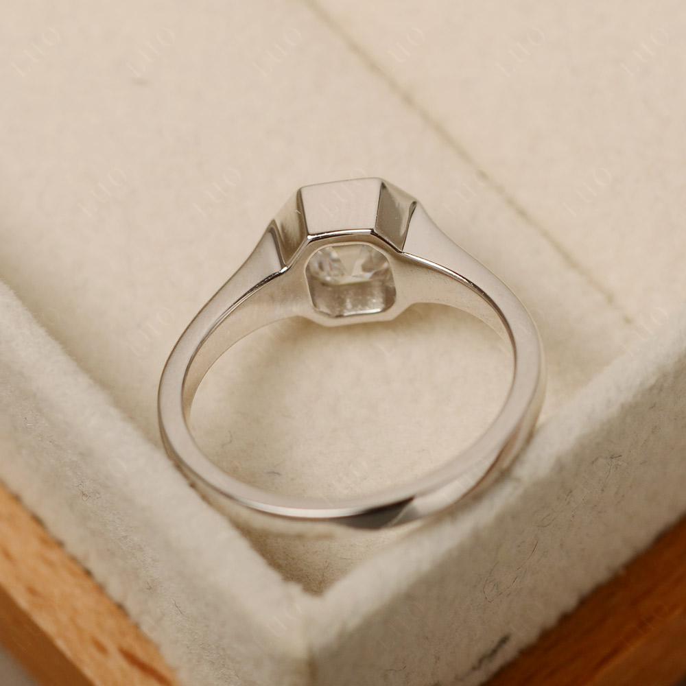 Asscher Cut Moissanite Ring - LUO Jewelry
