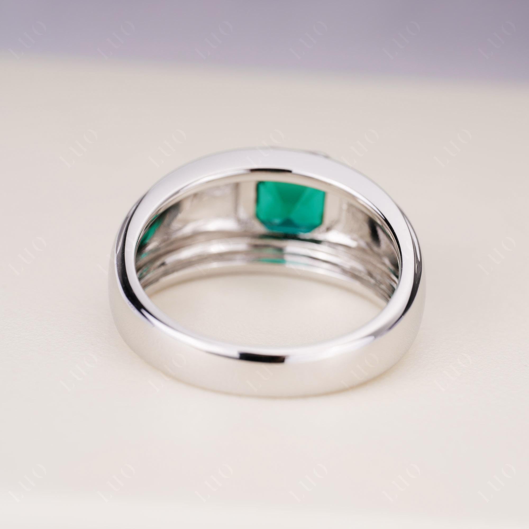 Smaragdring für Herren