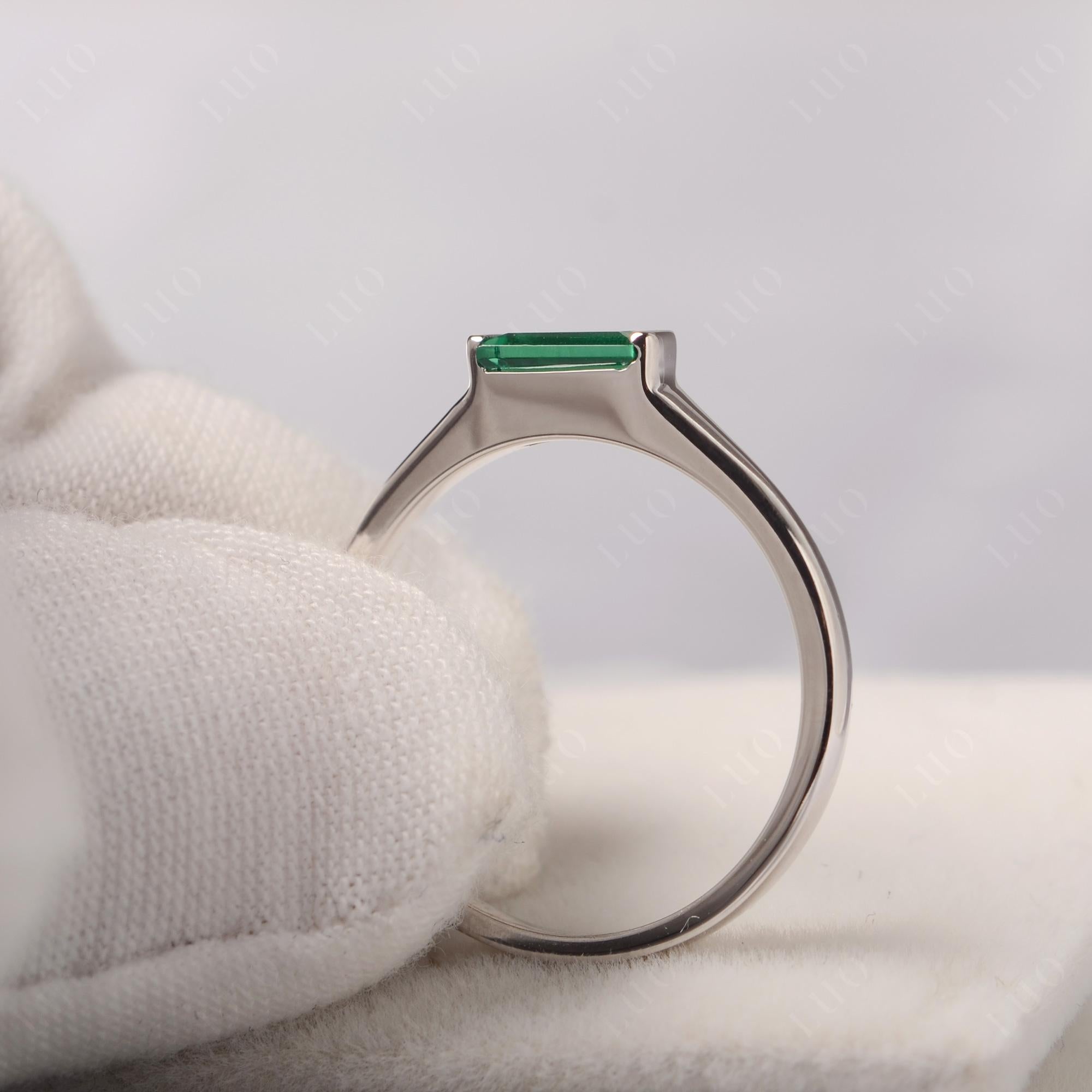 Emerald Baguette Ring - LUO Jewelry