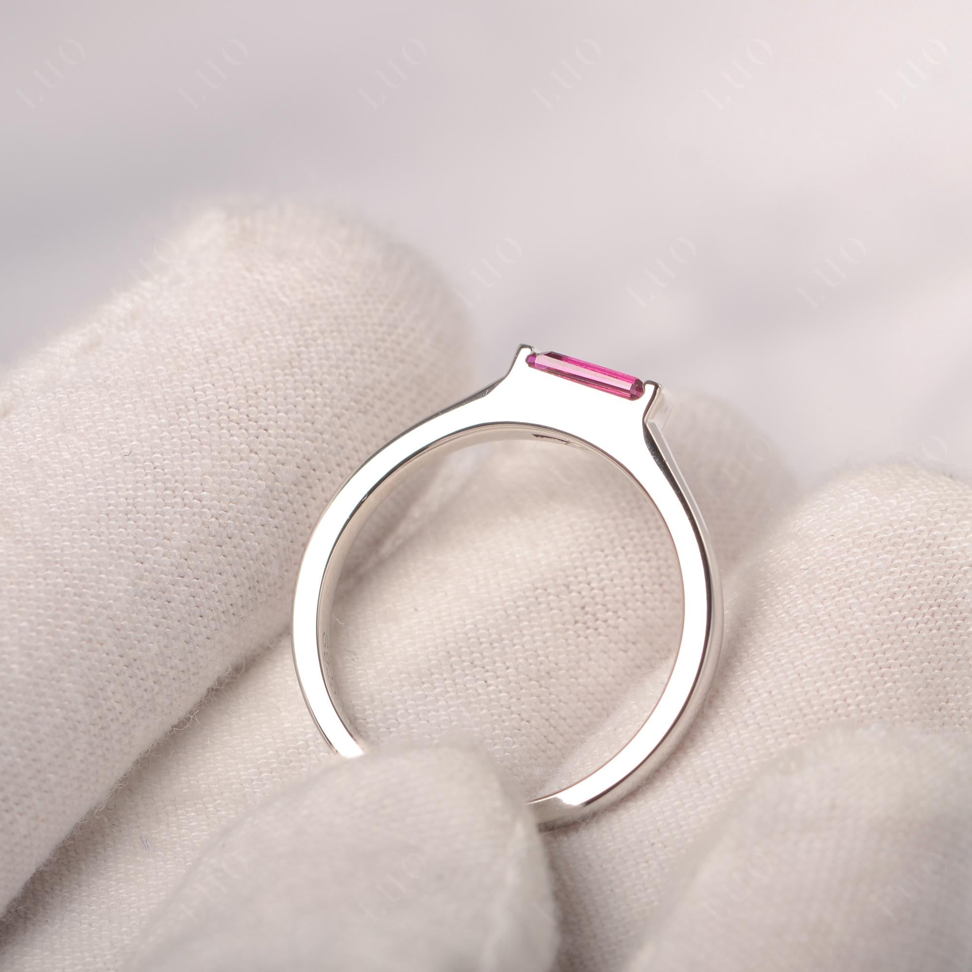 Ruby Baguette Ring - LUO Jewelry