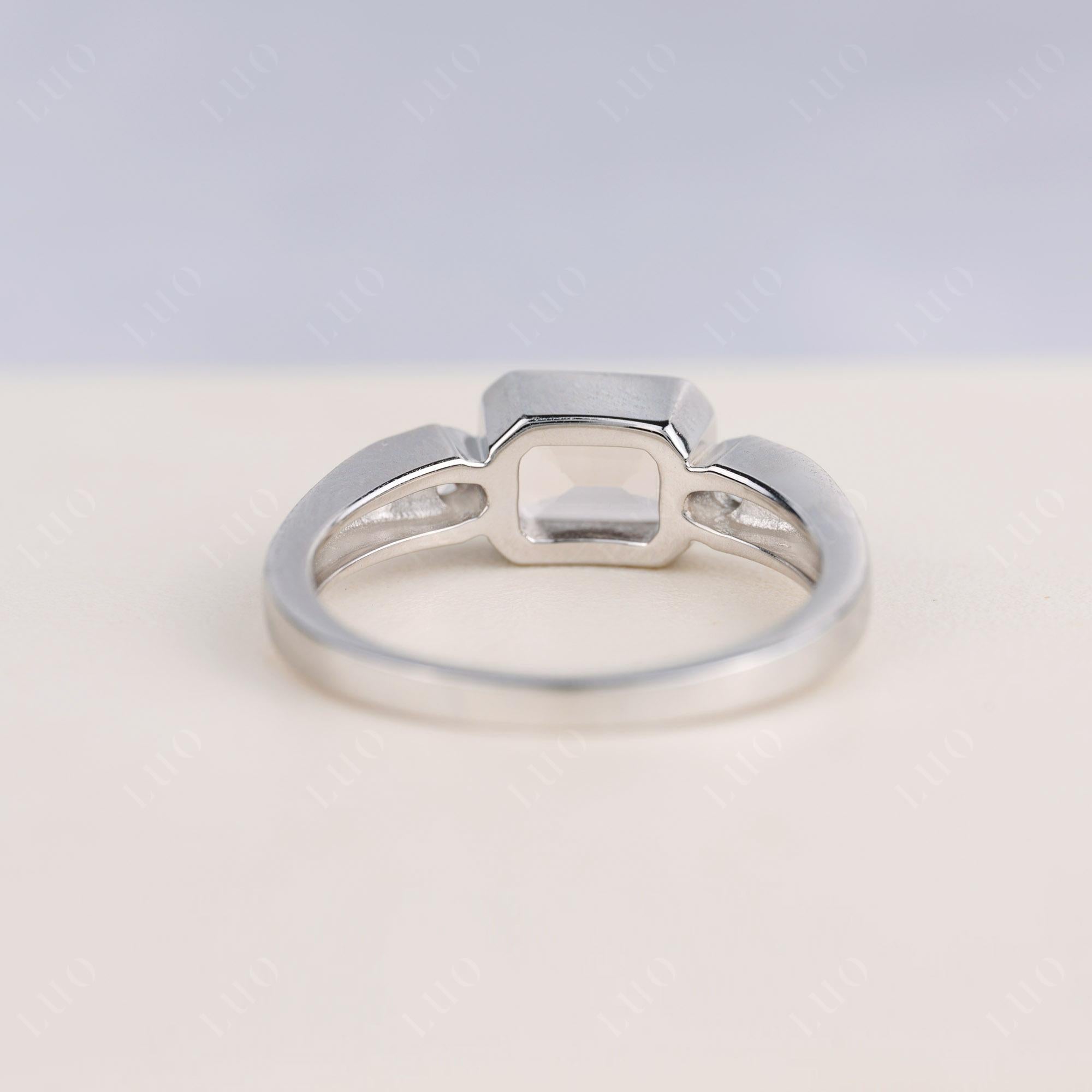 Antique Style Morganite East West Ring - LUO Jewelry