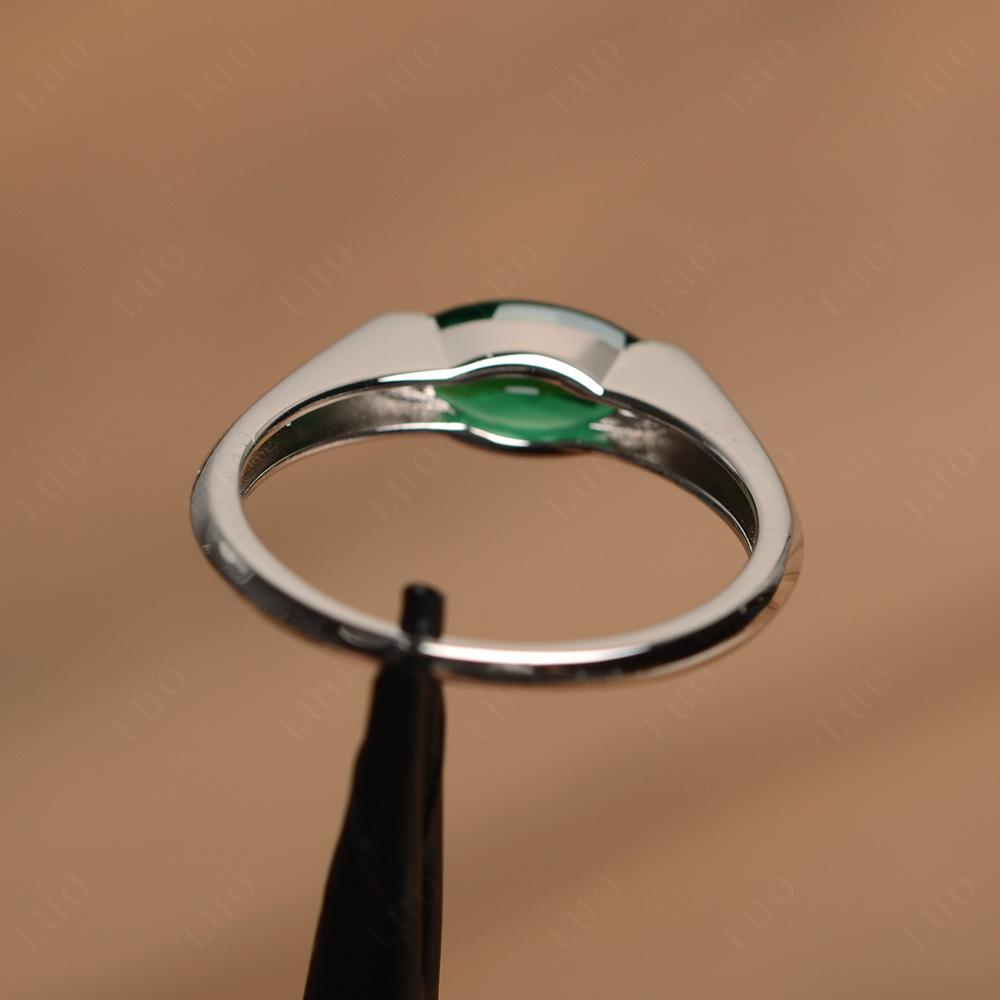 Emerald East West Marquise Ring - LUO Jewelry