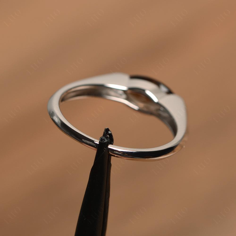 Smoky Quartz East West Bezel Marquise Ring - LUO Jewelry