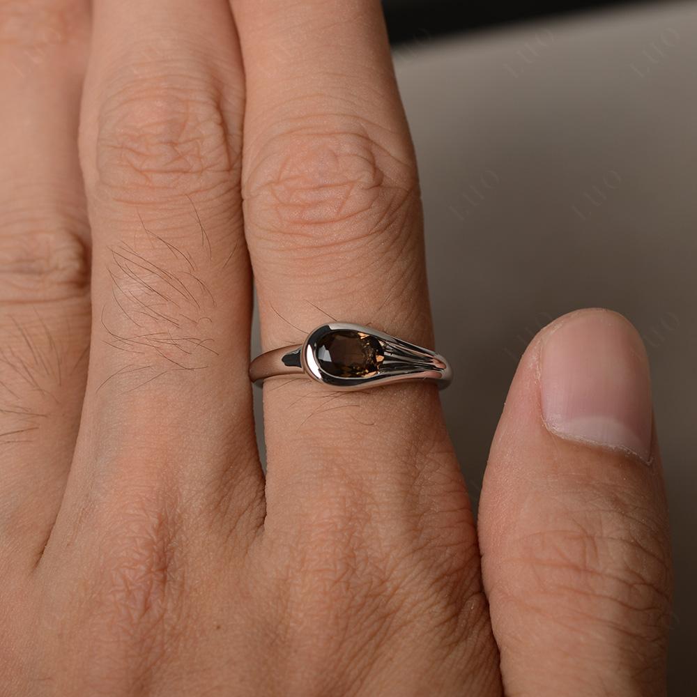 Smoky Quartz Streamline Ring - LUO Jewelry