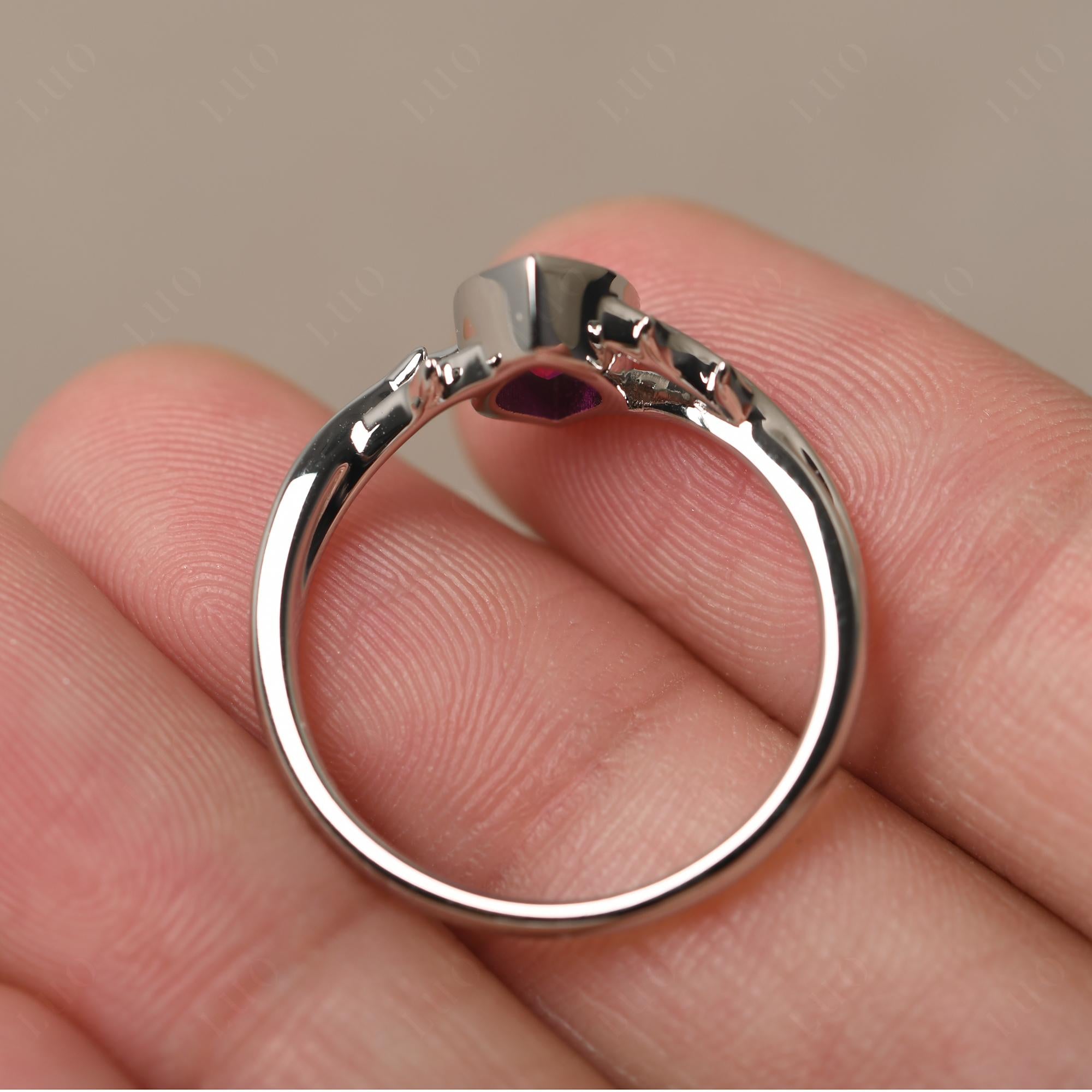 Ruby Twig Ring - LUO Jewelry