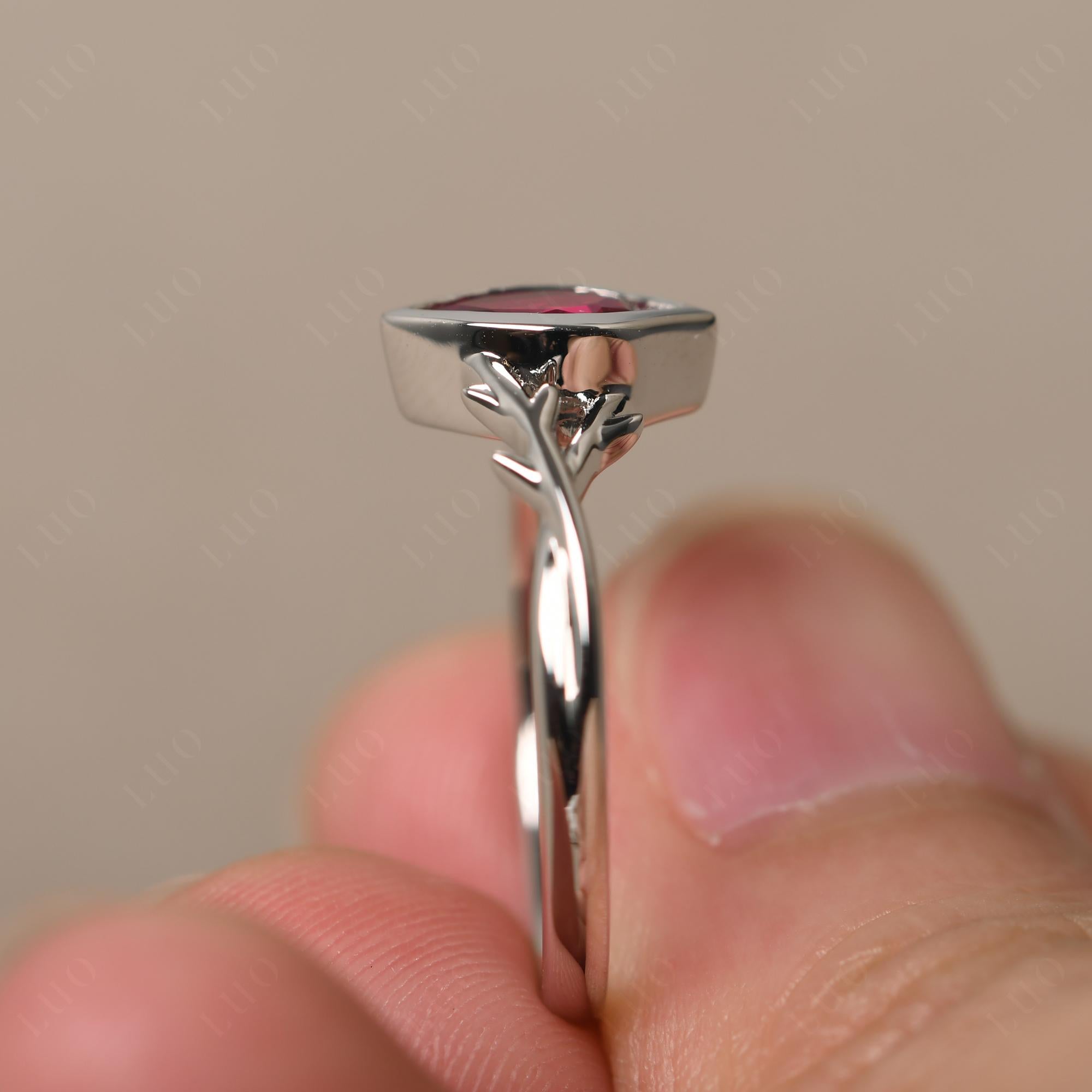 Ruby Twig Ring - LUO Jewelry