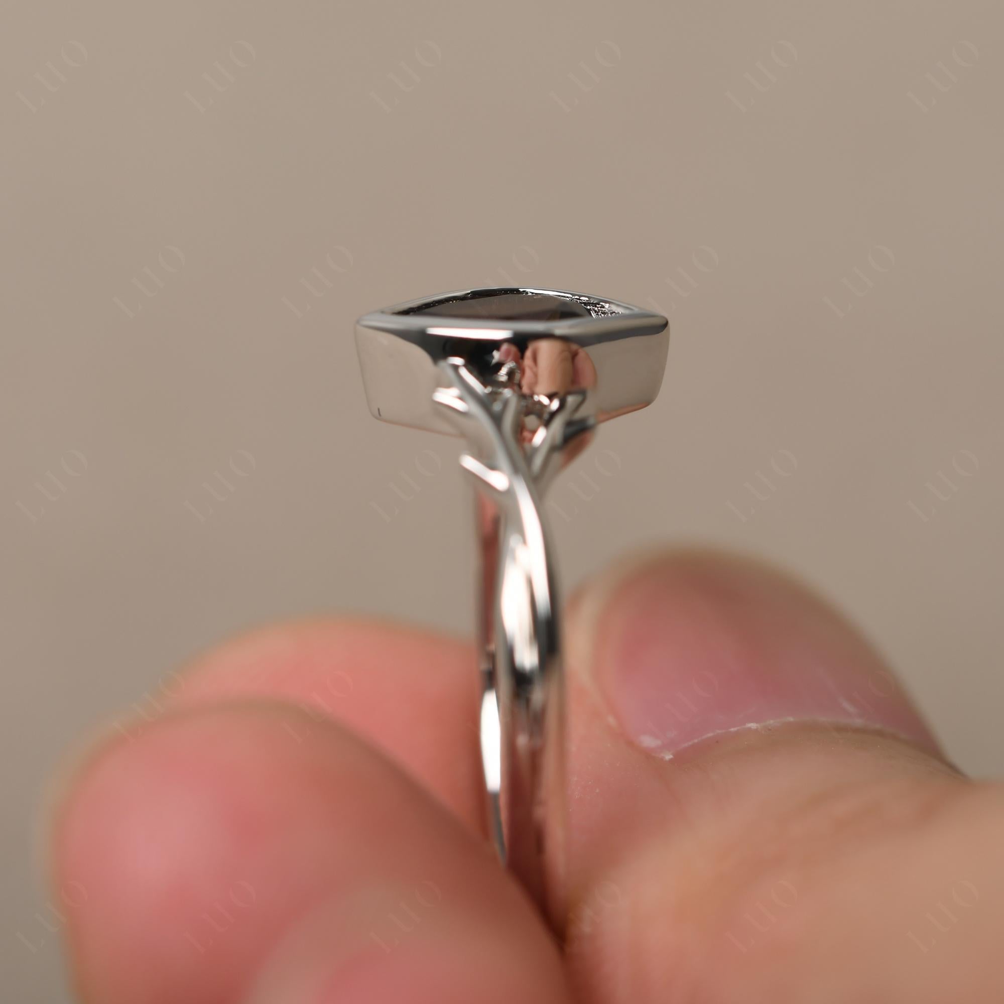 Smoky Quartz Twig Ring - LUO Jewelry