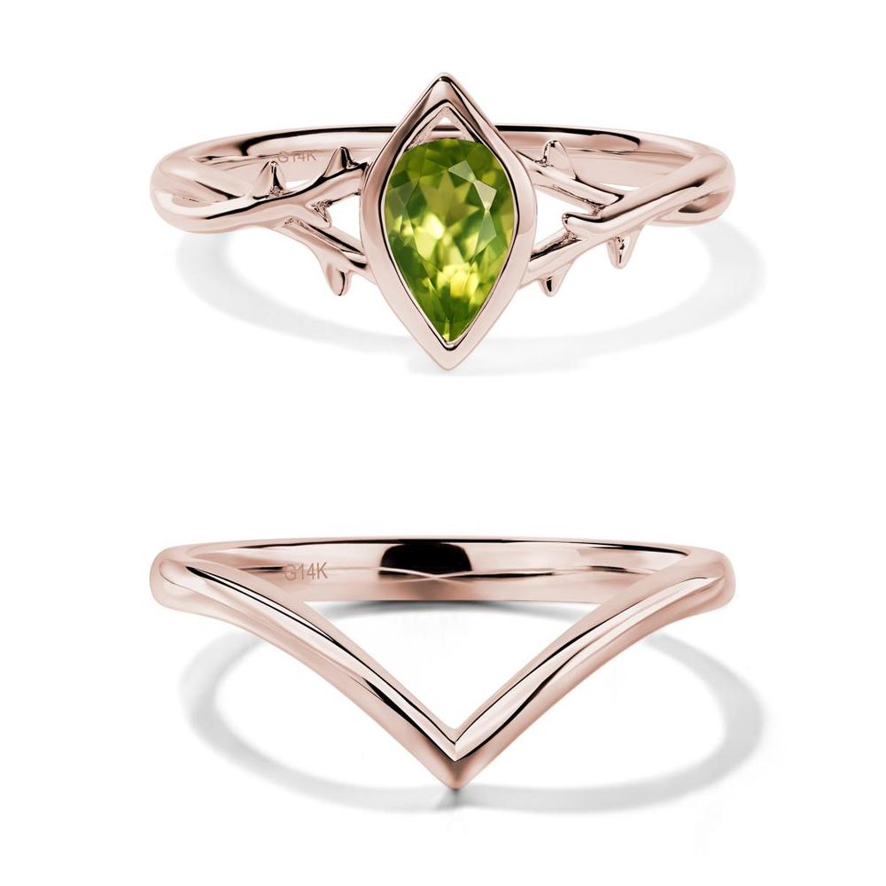 Peridot Twig Ring - LUO Jewelry #metal_xxxxx