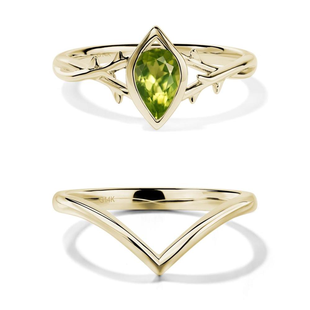 Peridot Twig Ring - LUO Jewelry #metal_xxxxx