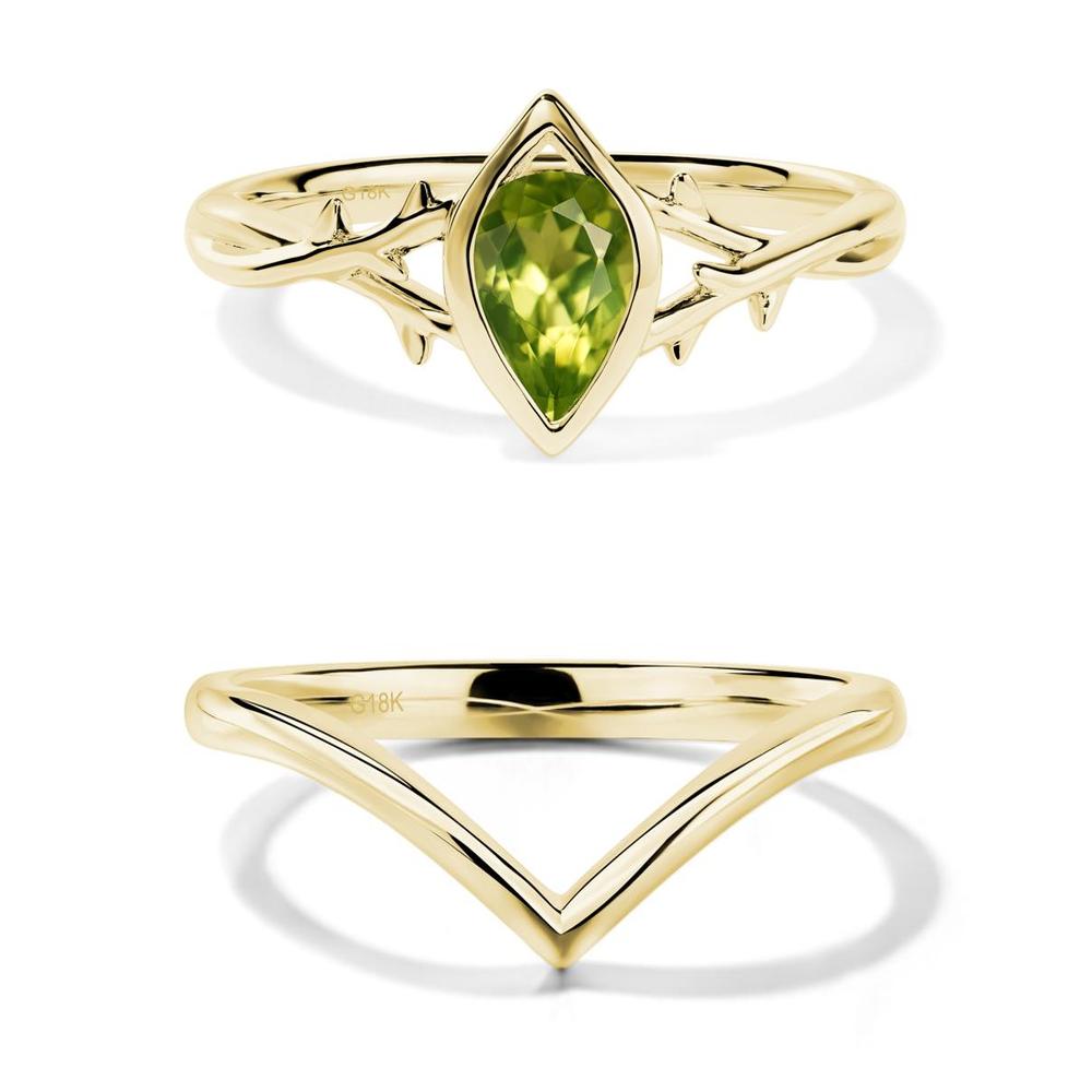Peridot Twig Ring - LUO Jewelry #metal_xxxxx