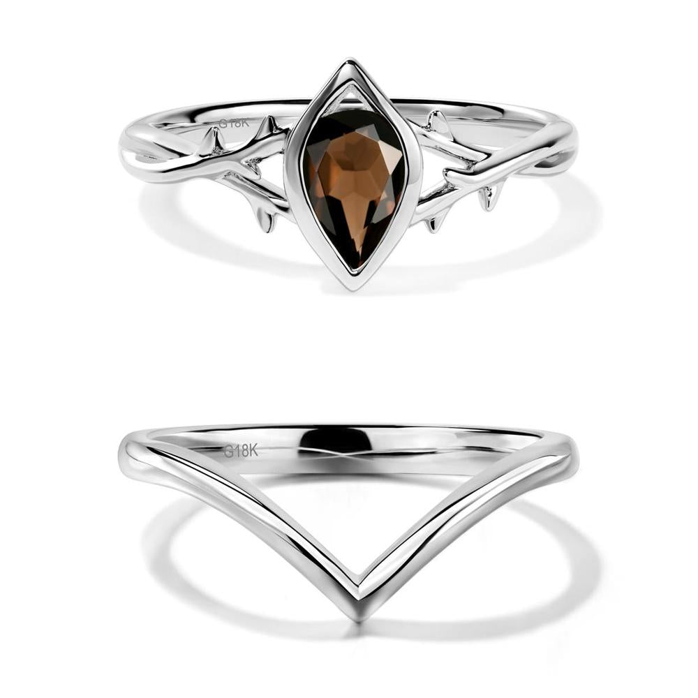 Smoky Quartz Twig Ring - LUO Jewelry #metal_xxxxx