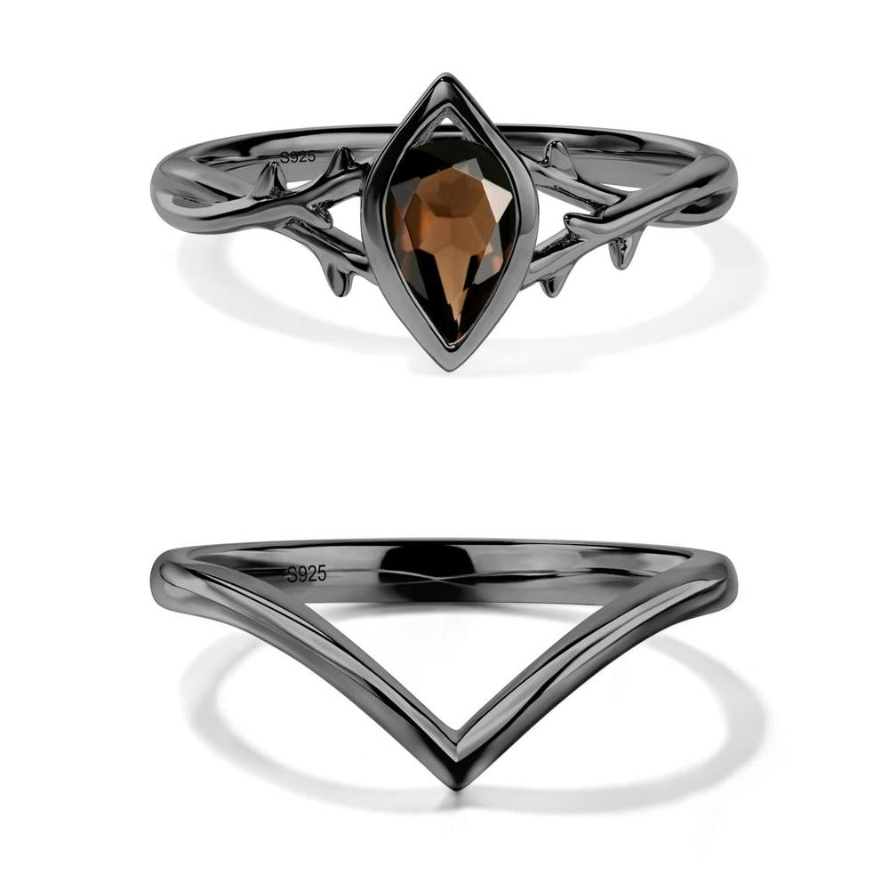 Smoky Quartz Twig Ring - LUO Jewelry #metal_xxxxx