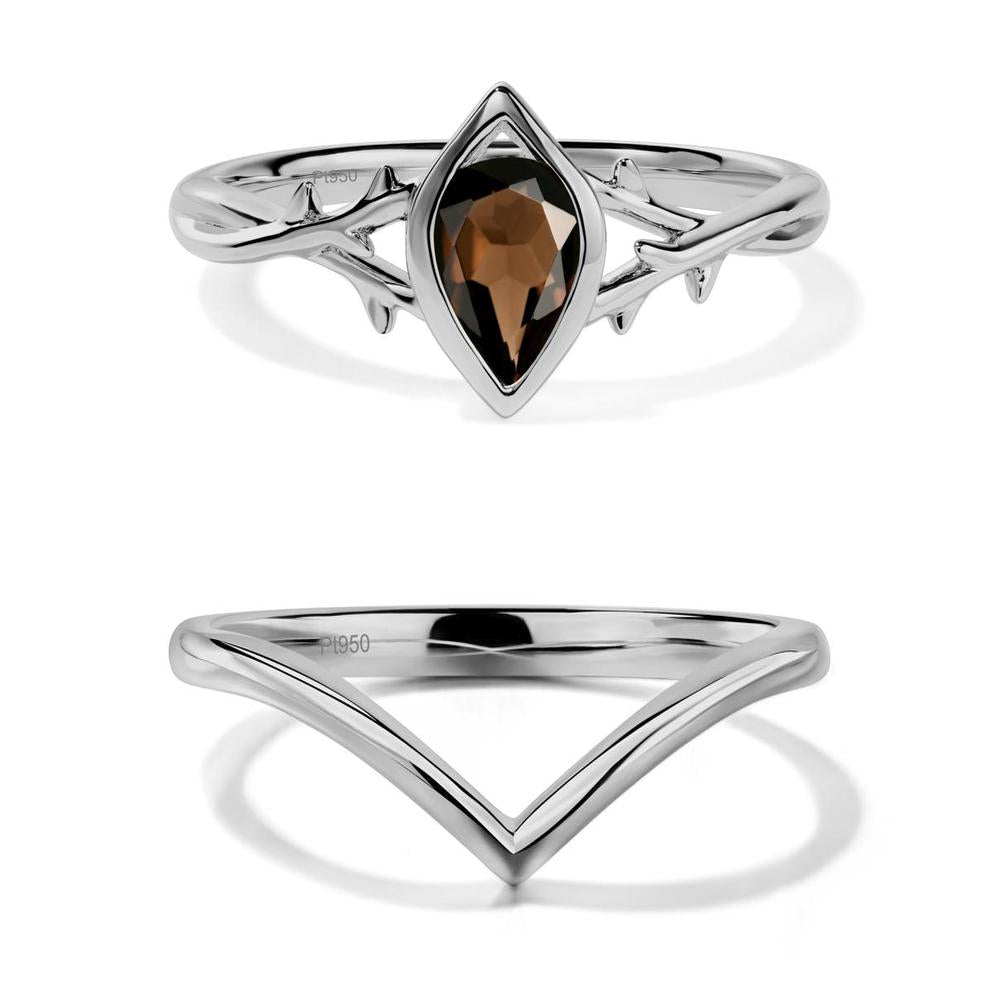 Smoky Quartz Twig Ring - LUO Jewelry #metal_xxxxx