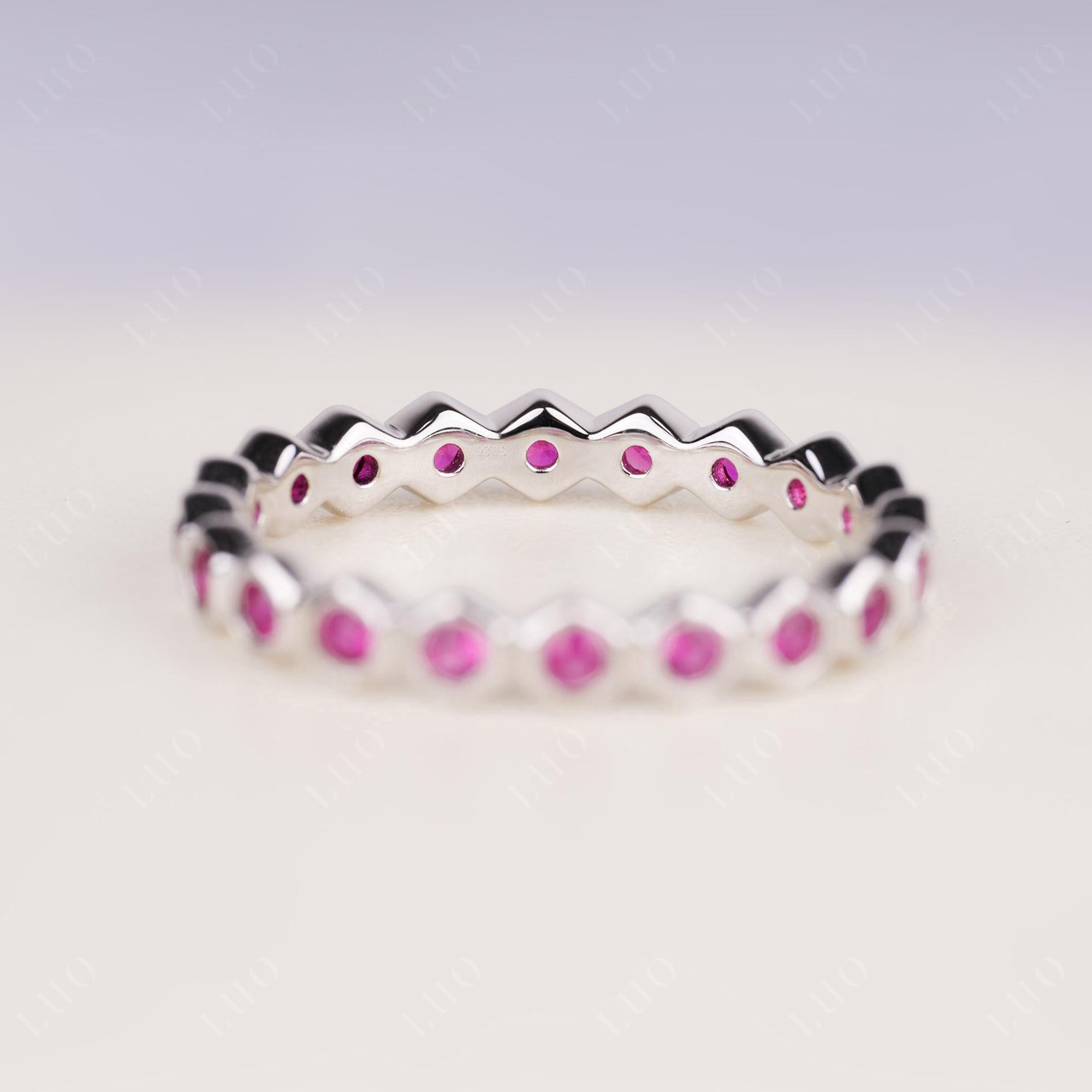 Ruby Honeycomb Ring | LUO Jewelry