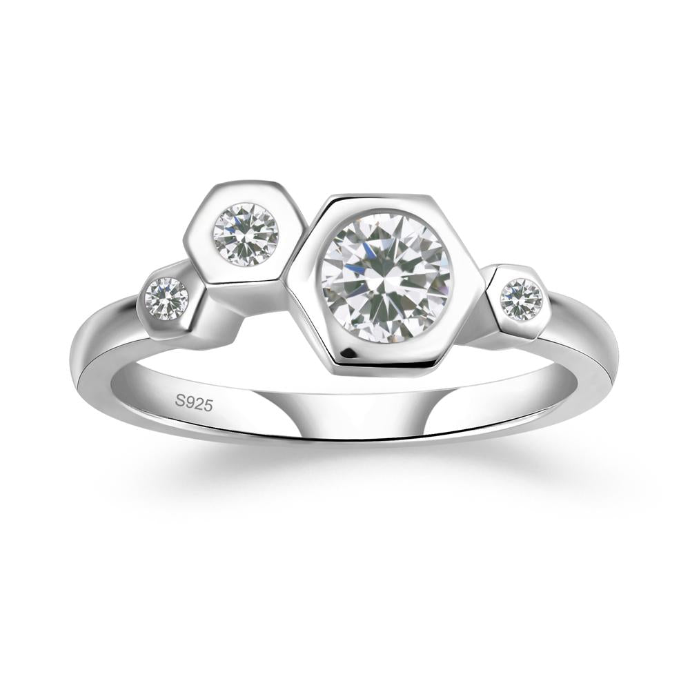Unique Cubic Zirconia Constellation Ring - LUO Jewelry #metal_sterling silver
