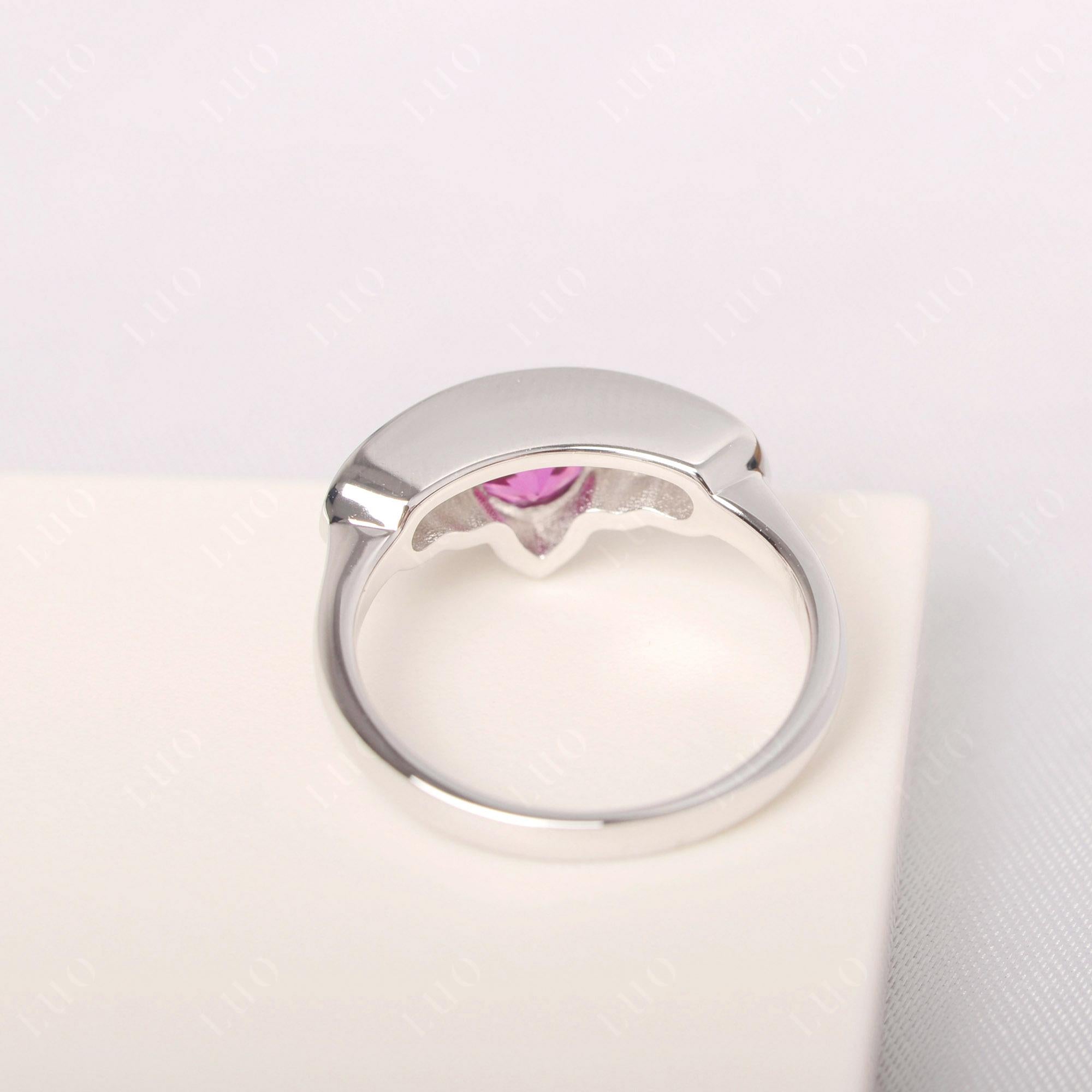 Vintage Ruby Cluster Ring Yellow Gold - LUO Jewelry