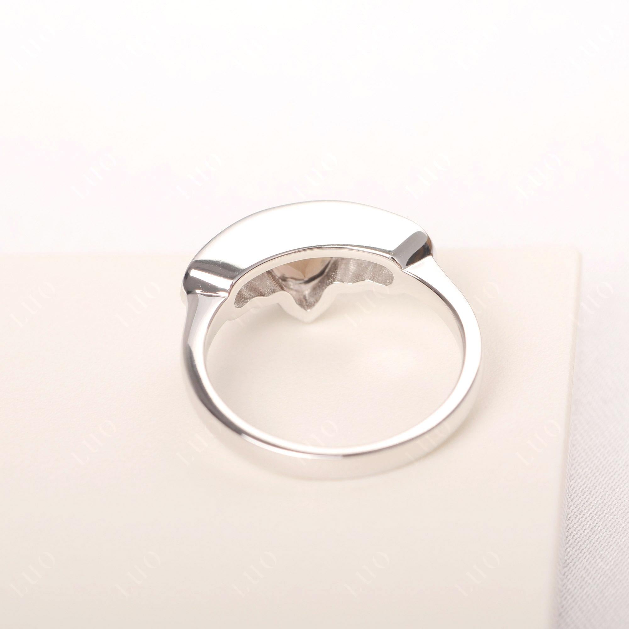 Vintage Smoky Quartz Cluster Ring Yellow Gold - LUO Jewelry