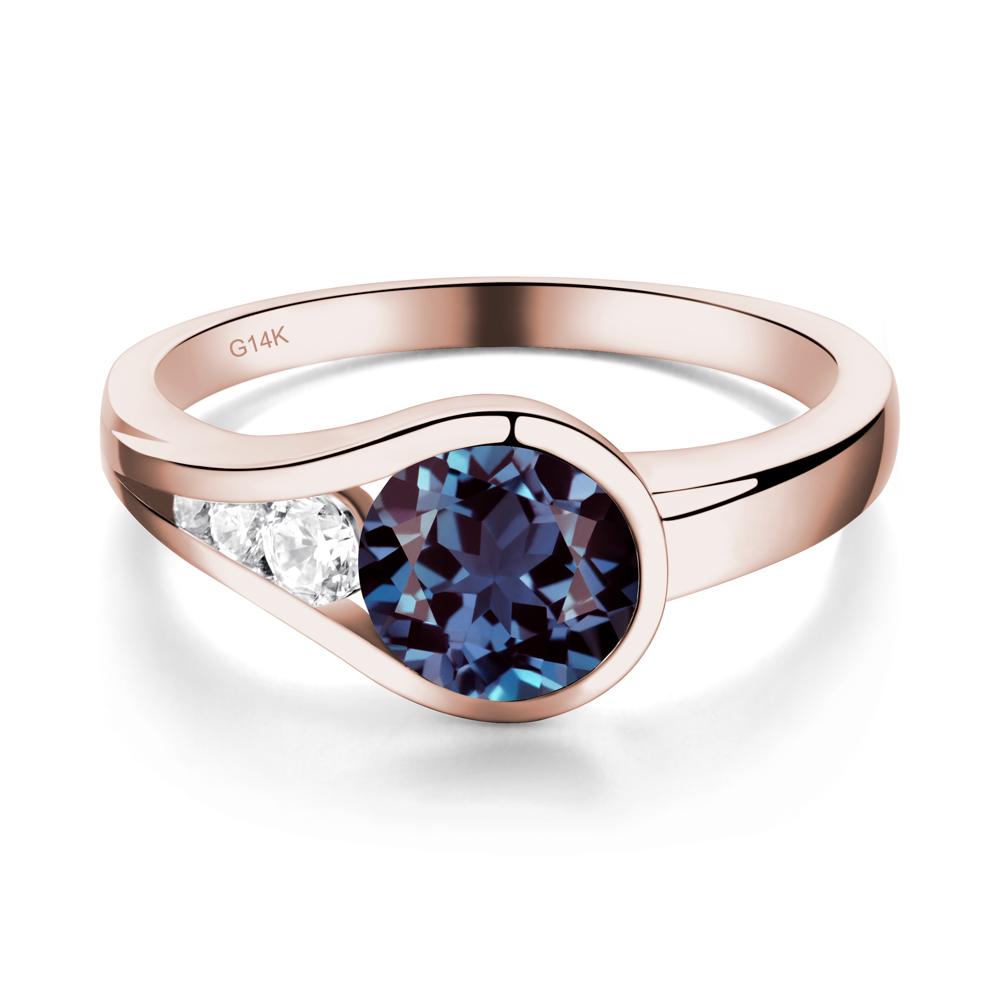 Alexandrite Rupert's Drop Ring - LUO Jewelry #metal_14k rose gold