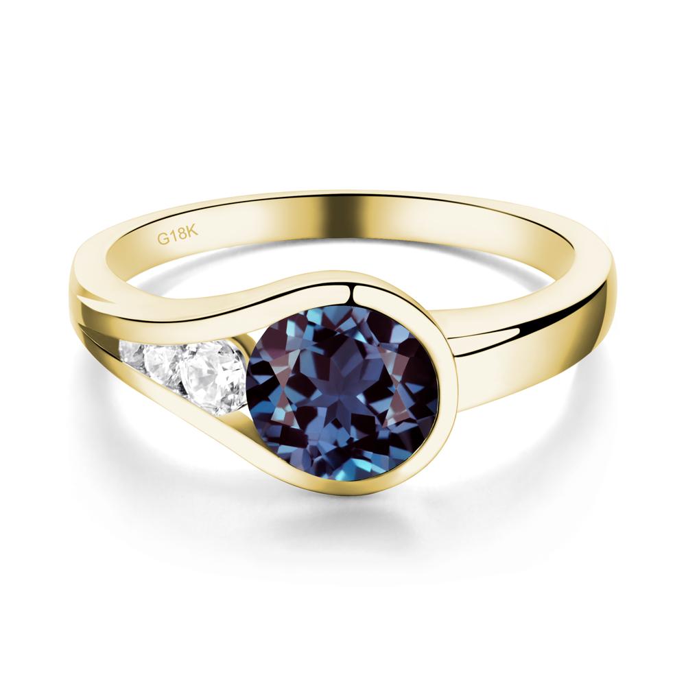 Alexandrite Rupert's Drop Ring - LUO Jewelry #metal_18k yellow gold