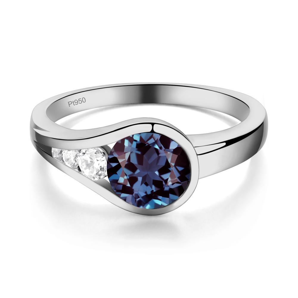 Alexandrite Rupert's Drop Ring - LUO Jewelry #metal_platinum