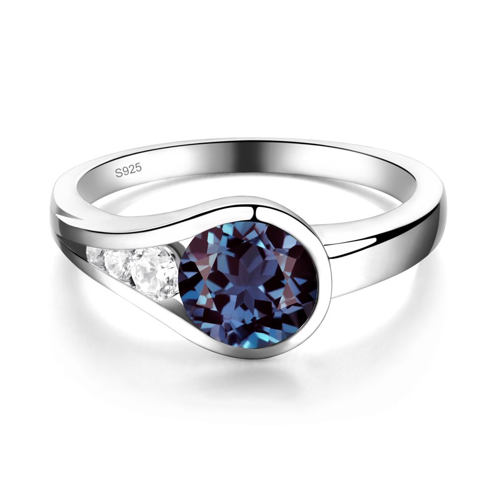 Alexandrite Rupert's Drop Ring - LUO Jewelry #metal_sterling silver