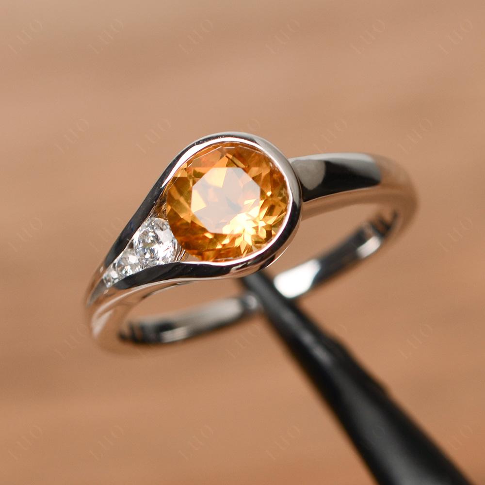Citrine Rupert's Drop Ring - LUO Jewelry