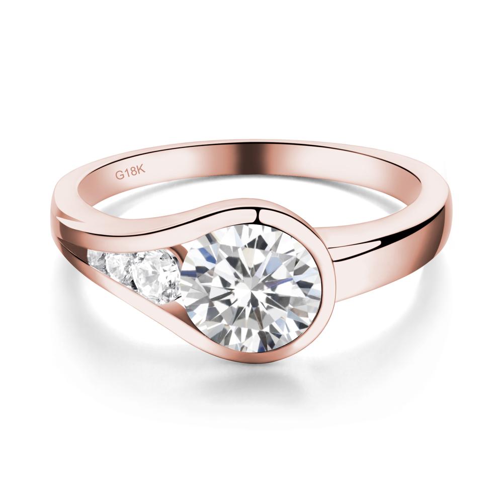Cubic Zirconia Rupert's Drop Ring - LUO Jewelry #metal_18k rose gold